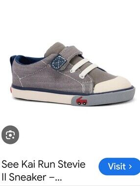 See Kai Run Kids Casual Navy and Gray Canvas Sneakers